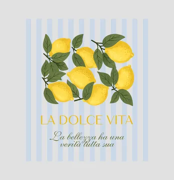 Термоналіпка "La dolce vita" смужки 24*28 см