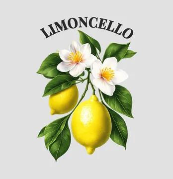 Термоналіпка "Limoncello" гілка лимону 19*28 см