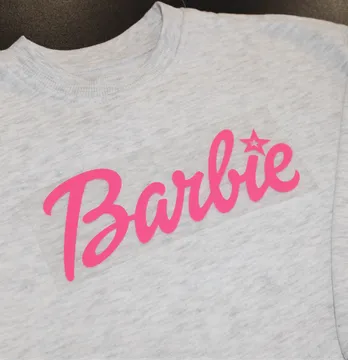 Термоаппликация из пленки "Barbie" звездочка 19*7,5 см