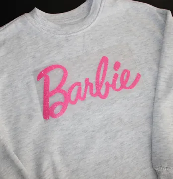 Термоаппликация из глитера "Barbie" 19*9,4 см