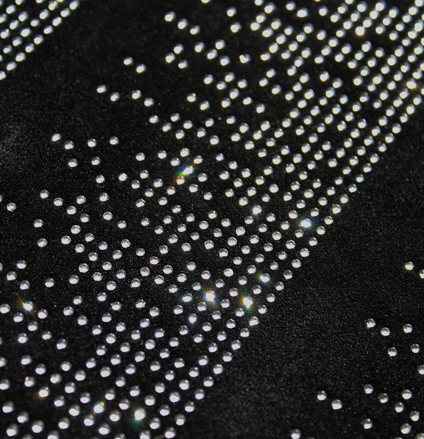 Аппликация со страз "Дождь пиксель" ss6 crystal 43*27,5 см (4шт на листе)-3