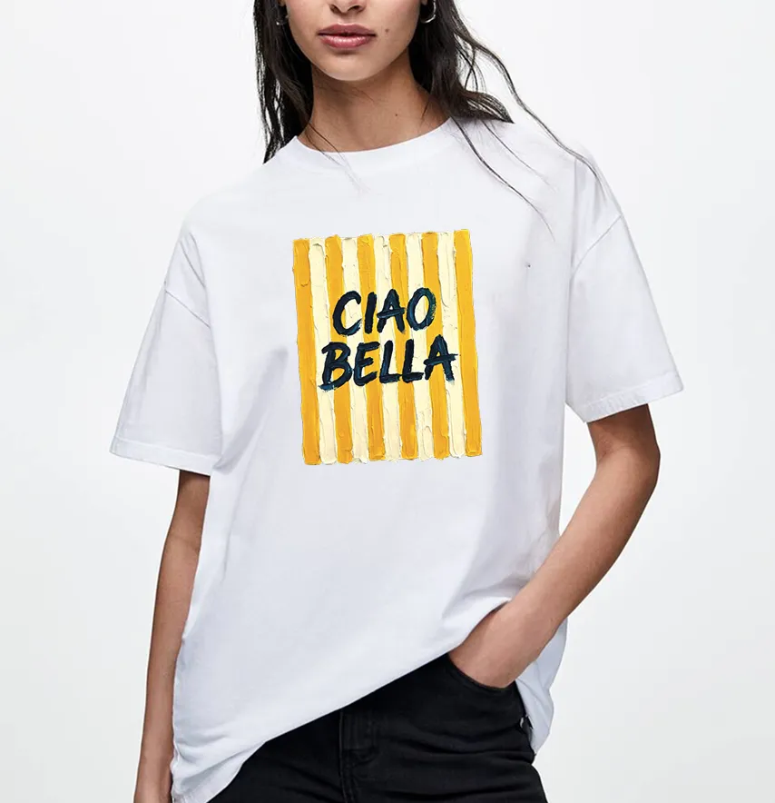 Термонаклейка «Ciao bella» 19×24 см.-1