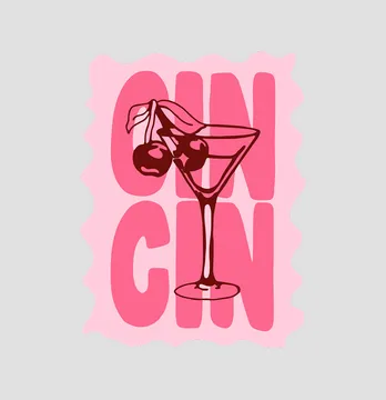 Термоналіпка "CIN CIN" бокал 19*24 см