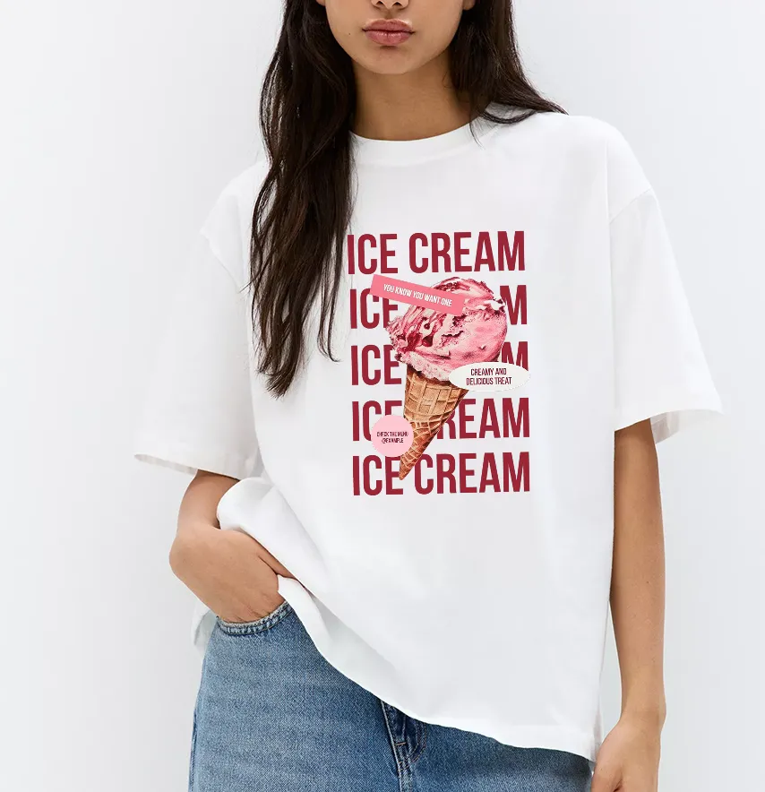 Термонаклейка «ICE CREAM» мороженое 20×29 см-1