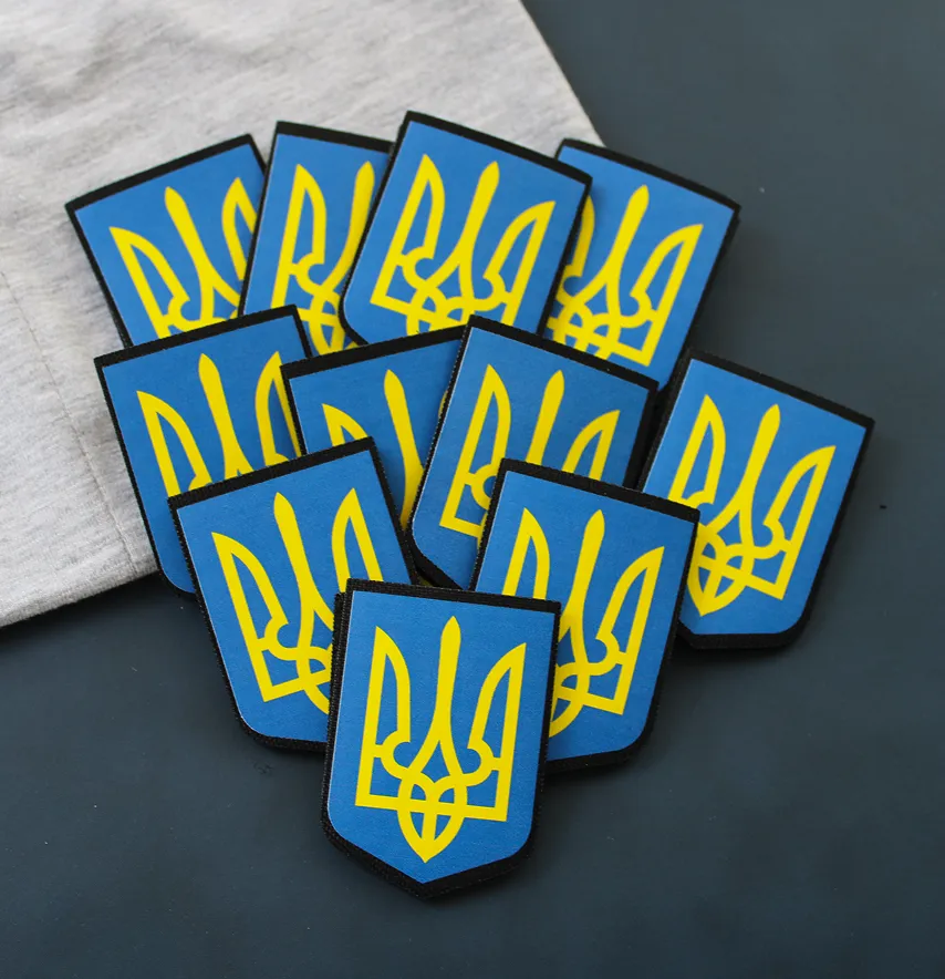 Нашивка "Герб Украины" 40×55 мм на липучке.-2
