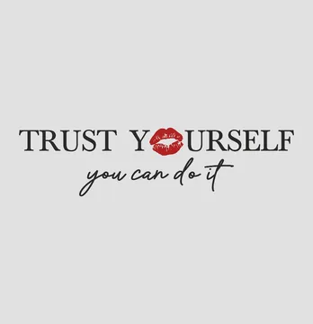 Термоналіпка "Trust   youself" губи 7*28 см чорного кольору