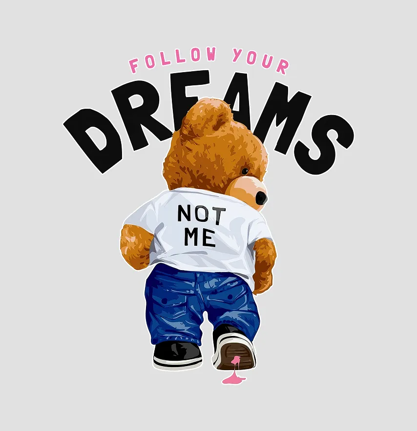 Термоналіпка "Dreams" ведмедик в джинсах 19*22 см-0