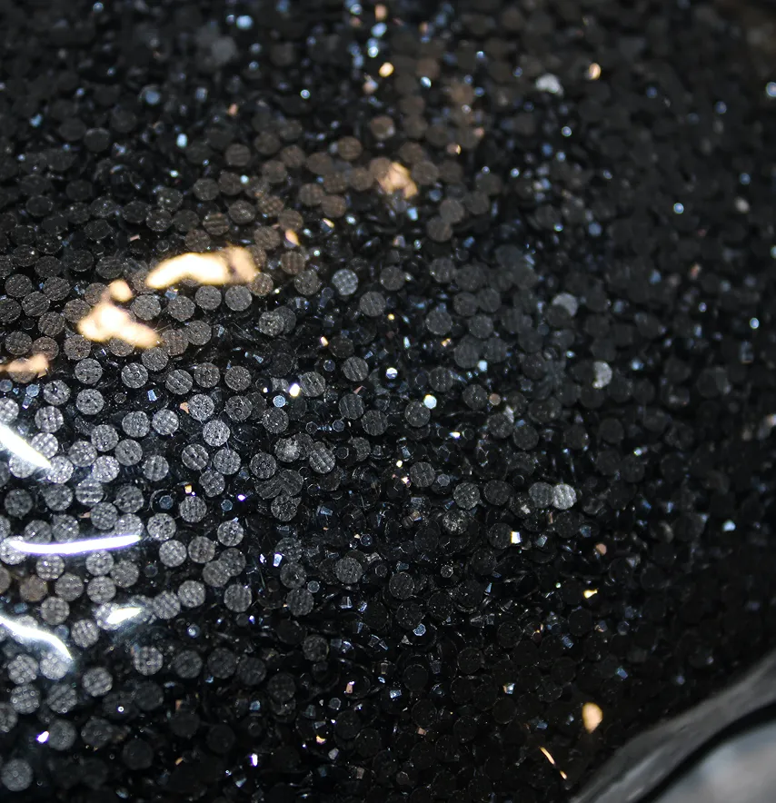 Стрази акрилові клейові Jet Hematite SS-6 850 qross (124 000 шт) 200 гр/уп виробник Китай-0