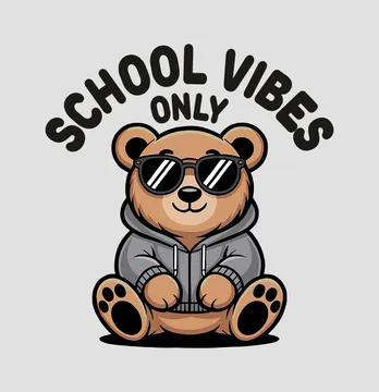 Термоналіпка "Ведмедик" school vibes 18*29 см