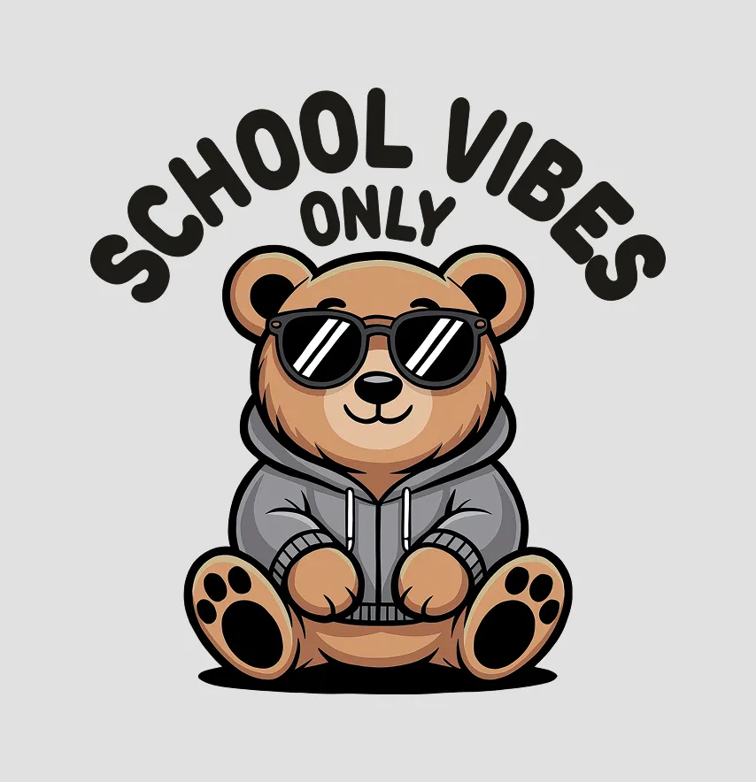 Термоналіпка "Ведмедик" school vibes 18*29 см -0