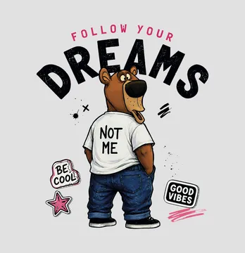 Термоналіпка "Dreams" ведмідь спиною 23*29 см