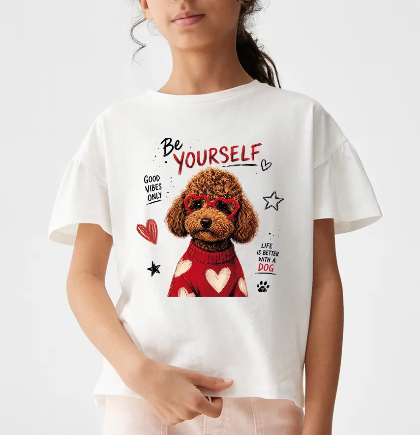 Термоналіпка "Be yourself" мальтіпу в светрі 19*20 см-1