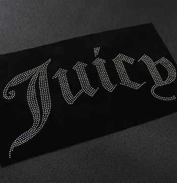 Аплікація зі страз "Juicy" ss6 cрібло металік 32*16 см (2шт лист)