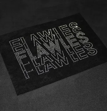 Аплікація зі страз "Flawless" ss6 срібло металік 20*12,5 см (2шт на лист)