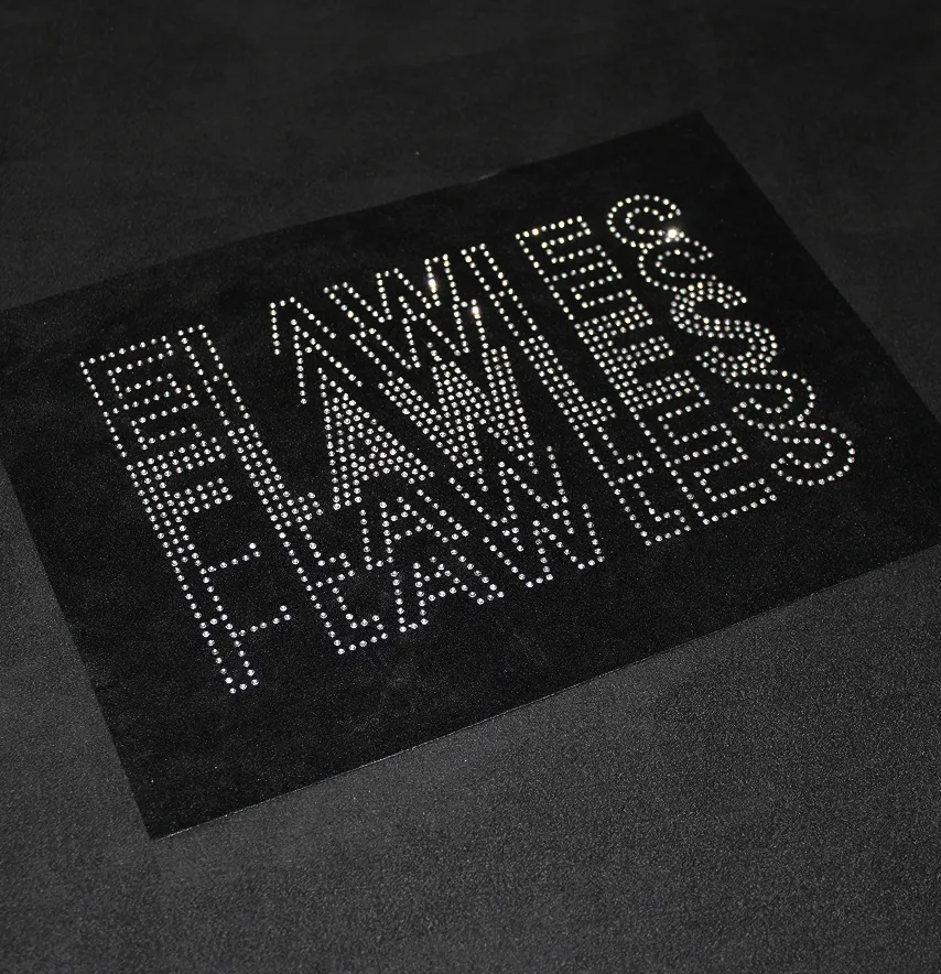Аплікація зі страз "Flawless" ss6 срібло металік 20*12,5 см (2шт на лист)-0