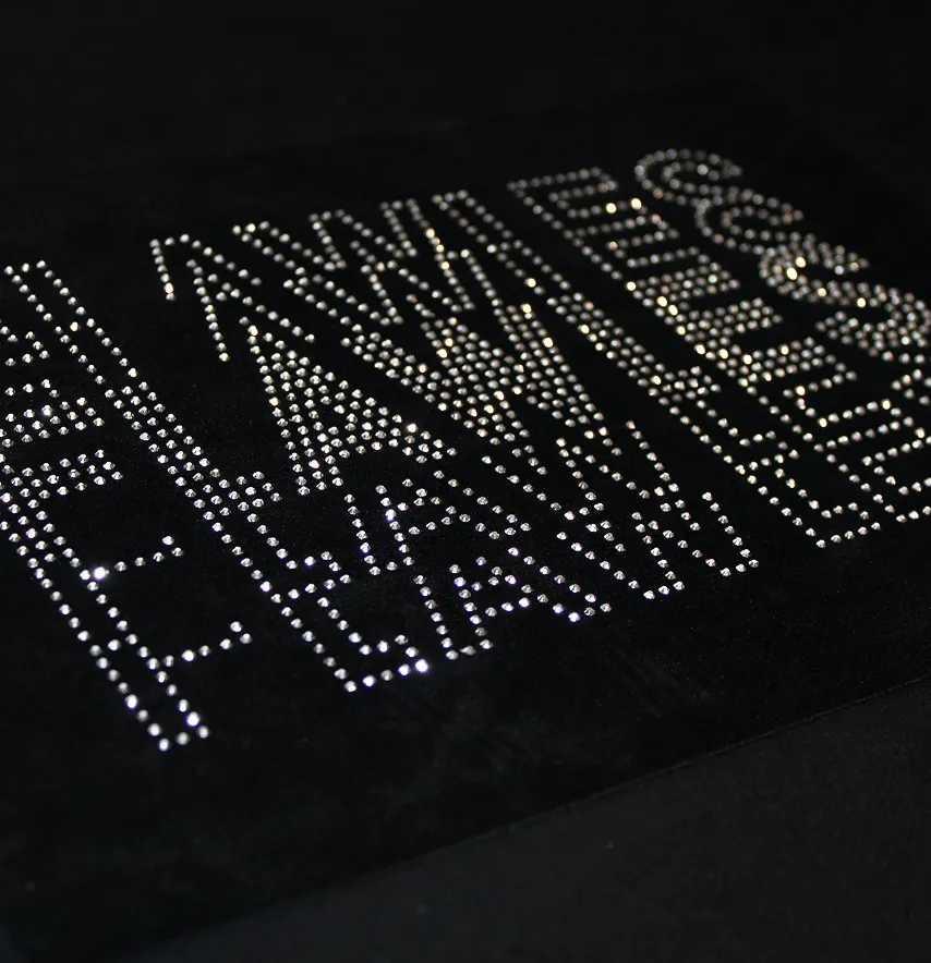 Аплікація зі страз "Flawless" ss6 срібло металік 20*12,5 см (2шт на лист)-1